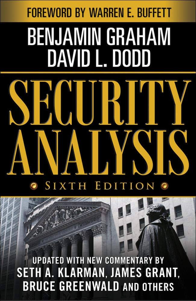 1 - Security Analysis por Benjamin Graham e David Dodd